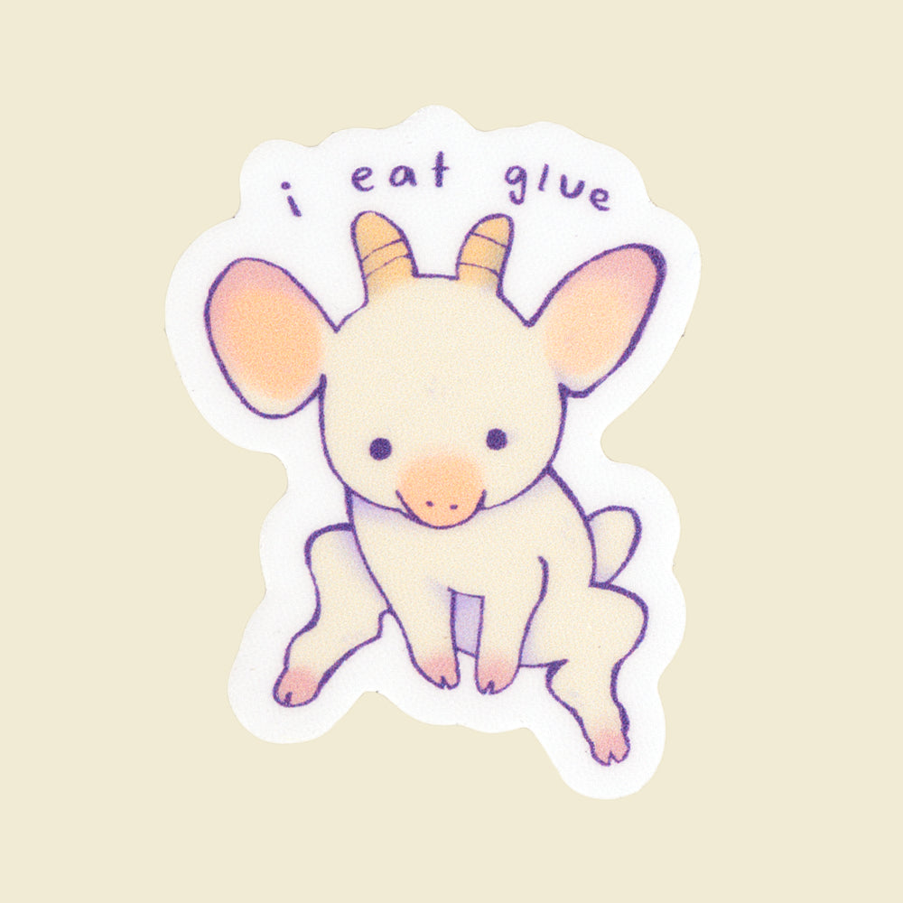 Mini I Eat Glue Sticker – Cube U Designs