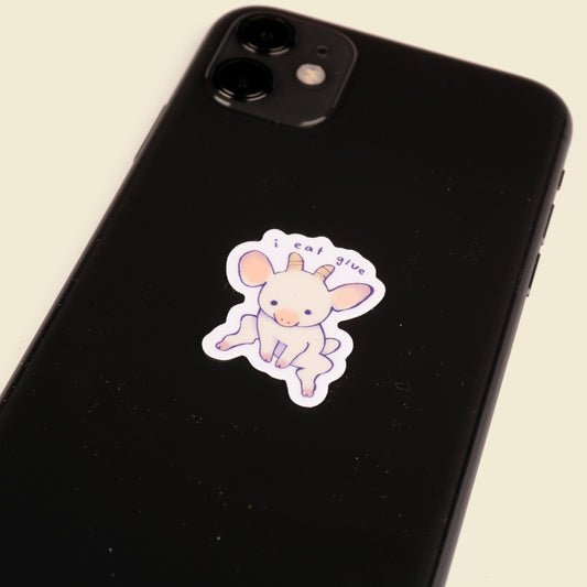 Mini I Eat Glue Sticker