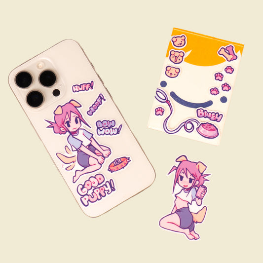Puppy Girl Sticker Sheet