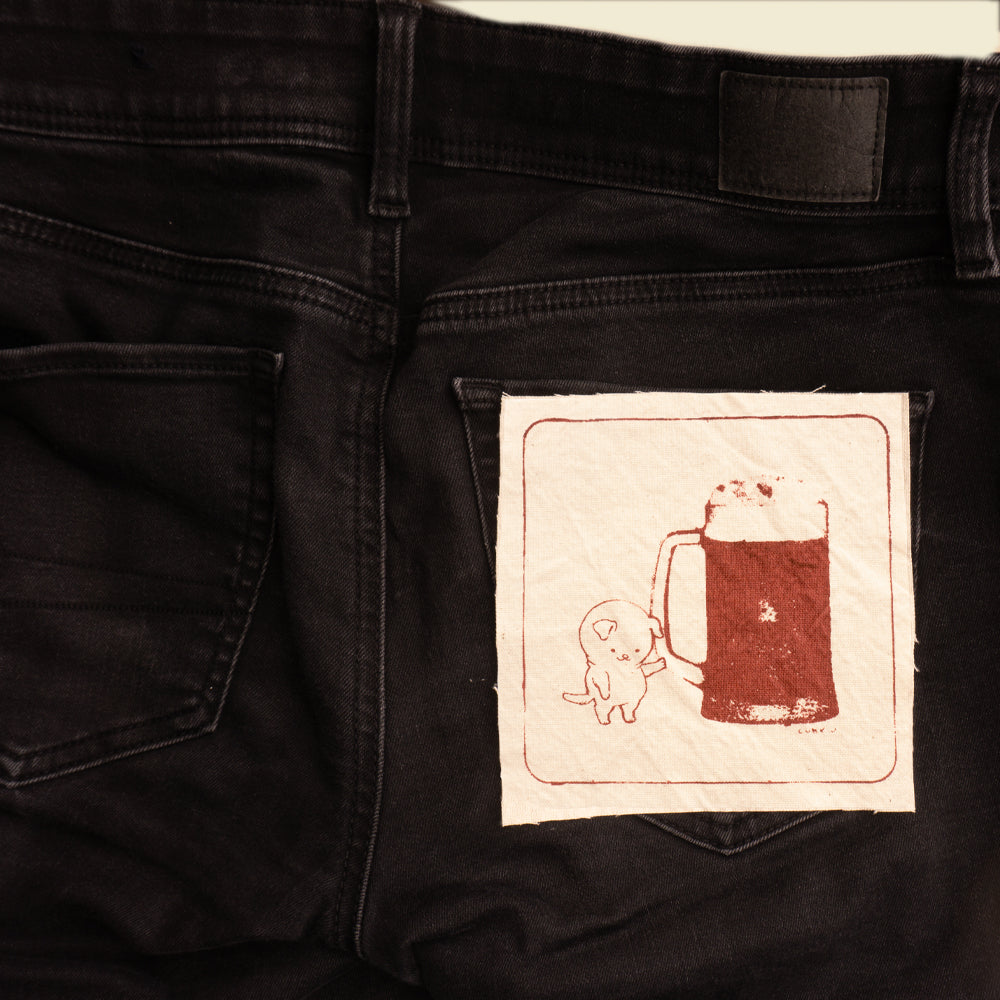 Puppy with a Beer Patch
