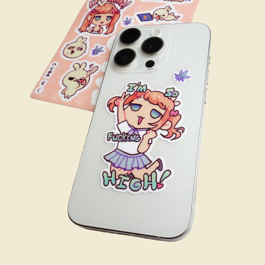 Weed :3 Sticker Sheet