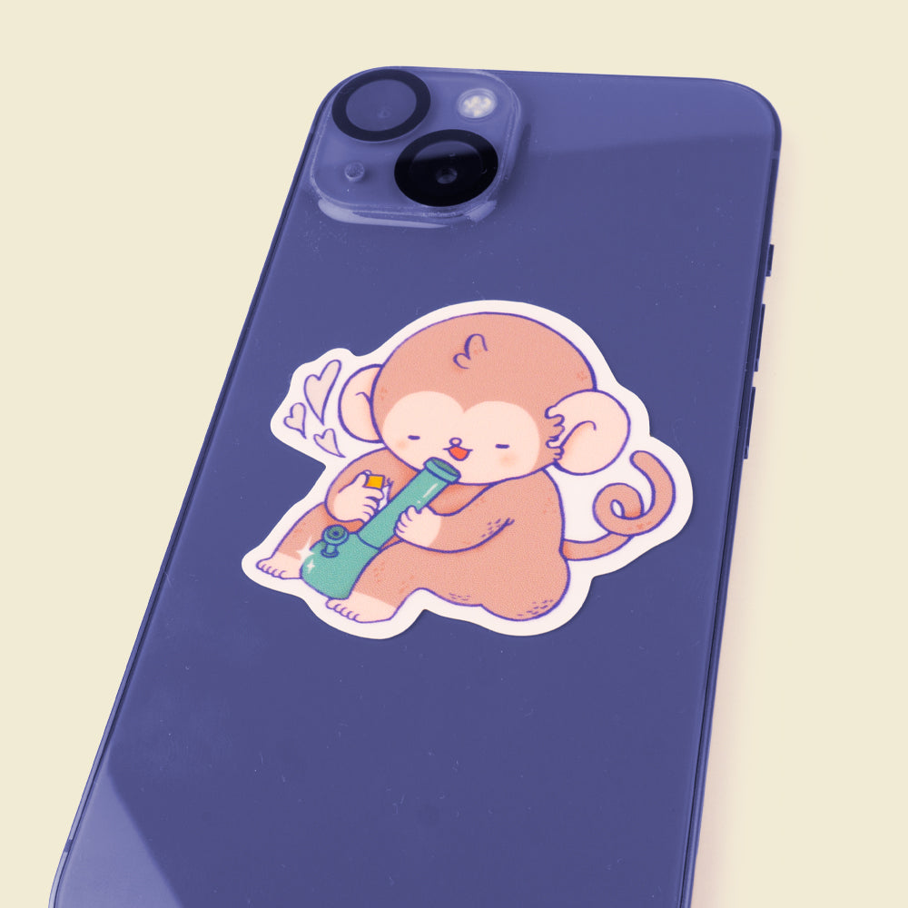 Monkey Bong Sticker