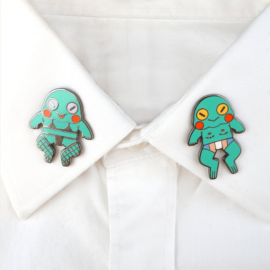 Trans Frog Pin