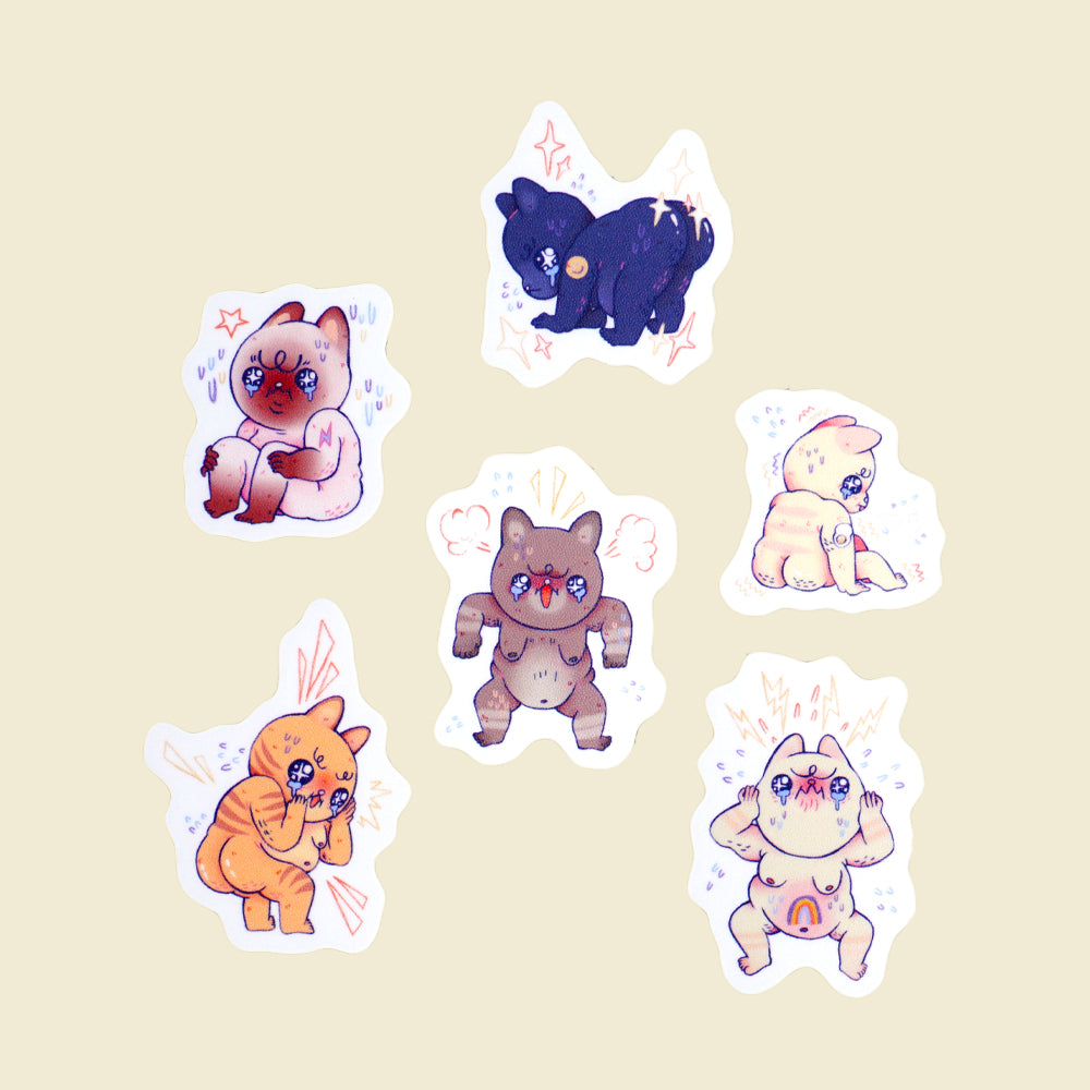 Emotional Guys Sticker Set