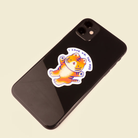 I Love Ur Fat Ass Sticker