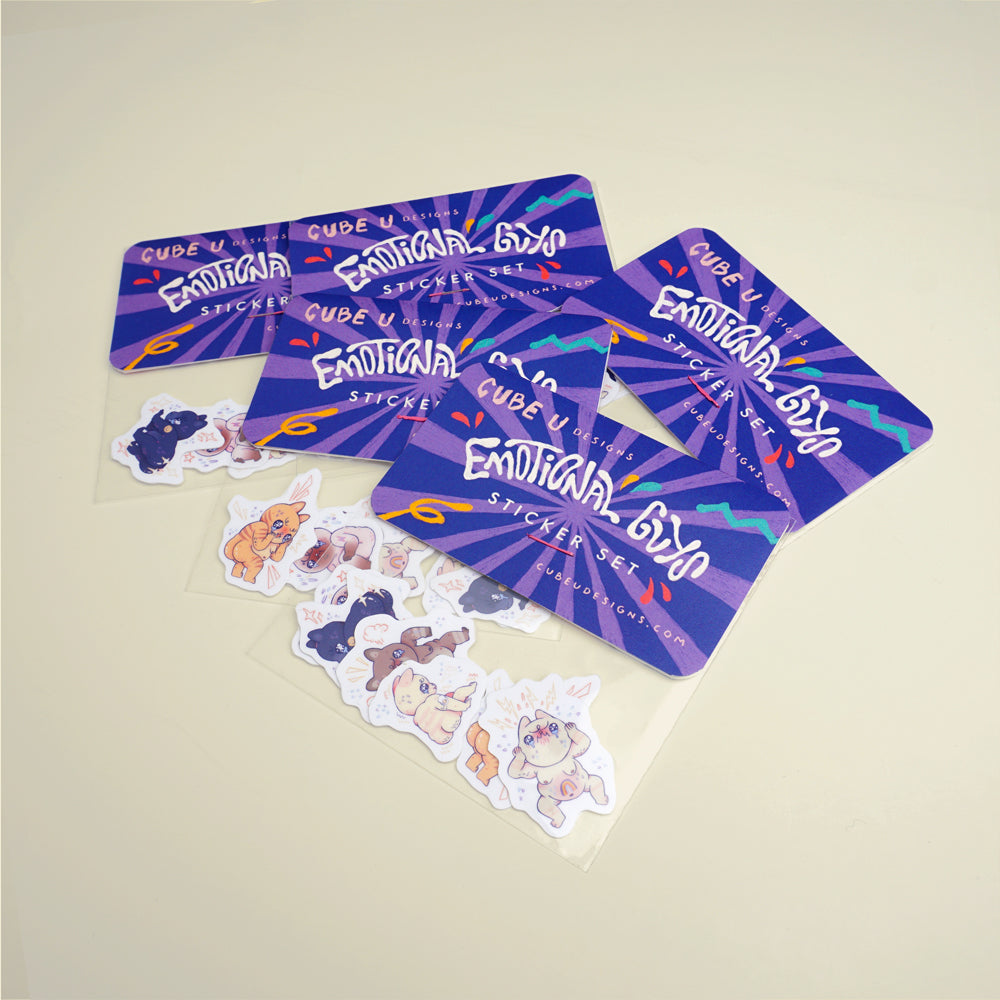 Emotional Guys Sticker Set