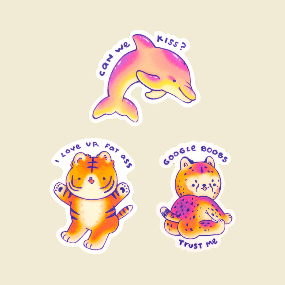 I Love Ur Fat Ass Sticker