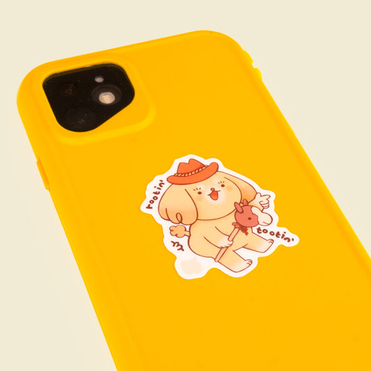 Cowboy Pupster Sticker