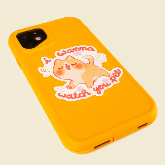 Cute I Wanna Watch You Pee Sticker