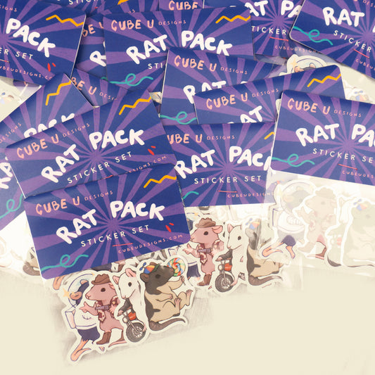 Rat Pack Sticker Set