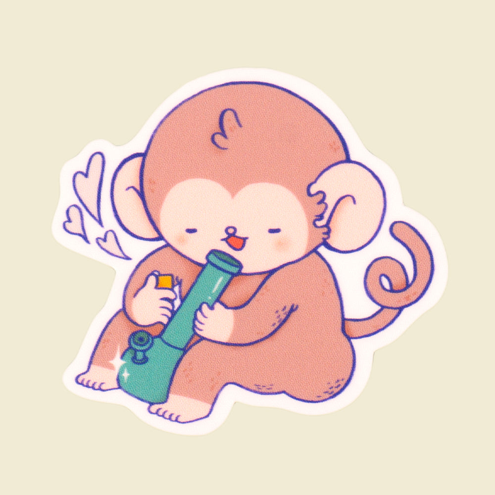 Monkey Bong Sticker