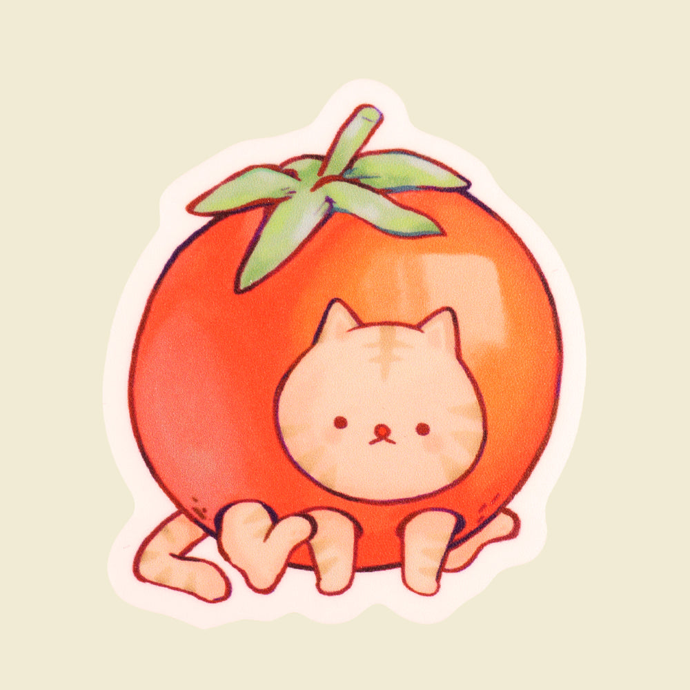 Tomato Cat Sticker – Cube U Designs